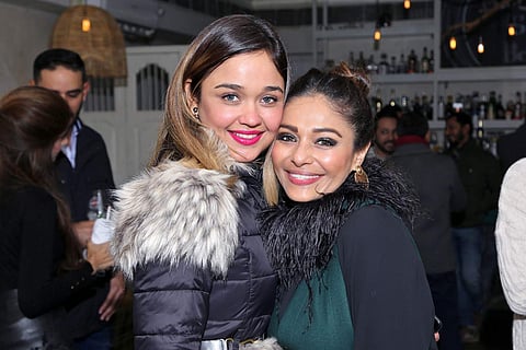 Delhi’s glitterati make a memorable evening at Martini soirée hosted by Archana Vijaya at Serai by Olive. In pic: Stuti Dixit and Kalyani Saha Chawla.
