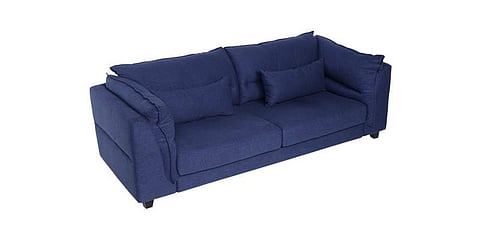 3-seater Dark Blue Edge Sofa