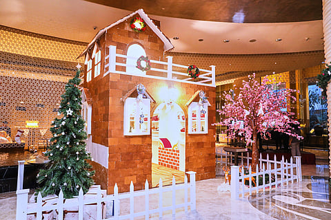 Festive cheer: Hilton Chennai's rad Gingerbread house and white Christmas tree takes our breath away! 