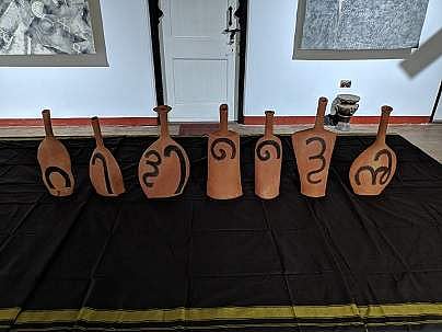 Helena's clay sculptures