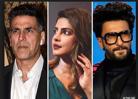 Akshay Kumar, Priyanka Chopra, Ranveer Singh