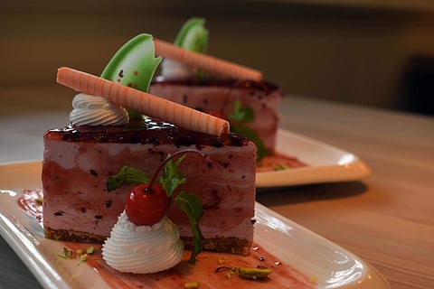 Raspberry cheese cake