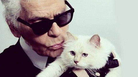 Karl with Choupette