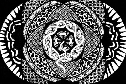 Participants will learn 8 basic steps of  the zentangle method