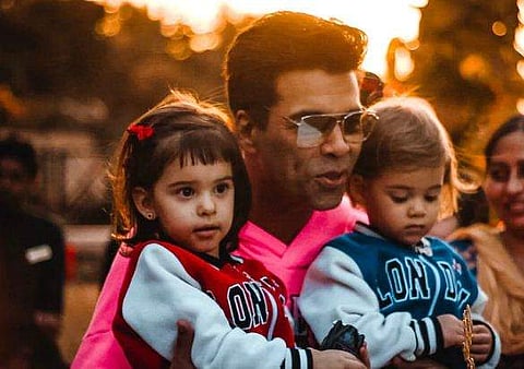 Karan Johar with his kids