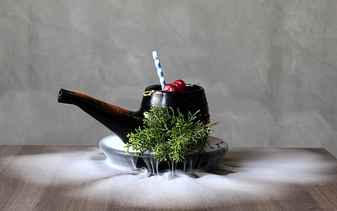 Review: Hyderabad's all-new The Velveteen Rabbit serves up delicious Pav Bhaji Naanza and cocktails in a cigar glass