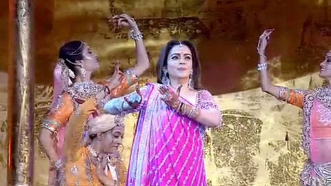 Nita Ambani performs at Akash Ambani-Shloka Mehta's wedding celebrations