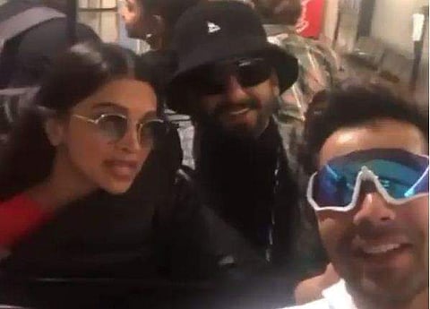 Deepika Padukone, Ranveer Singh and Varun Dhawan