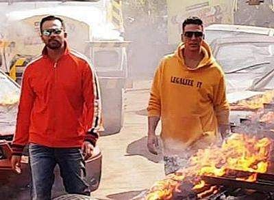 Rohit Shetty and Akshay Kumar