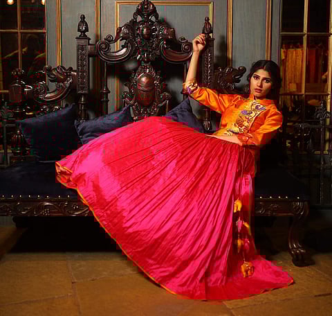 Saroj Jalan's vibrant ensemble