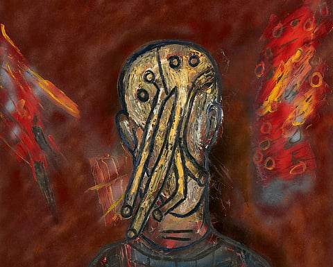 Mutation by FN Souza, Lot No 20 (detail)