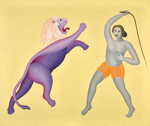 Manjit Bawa. Lot No 39. This work elucidates the master painter’s artistic vision and identity, which was Indian at its core. Estimated value: ₹3 – ₹4 crore.