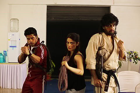 Radhika Madan (centre) as Supri in Mard Ko Dard Nahi Hota
