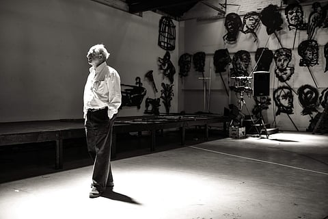 William Kentridge, More Sweetly Play the Dance (2015) at the Laboratory, Aspinwall House, Kochi-Muziris Biennale 2018. All images courtesy Kochi Biennale Foundation.