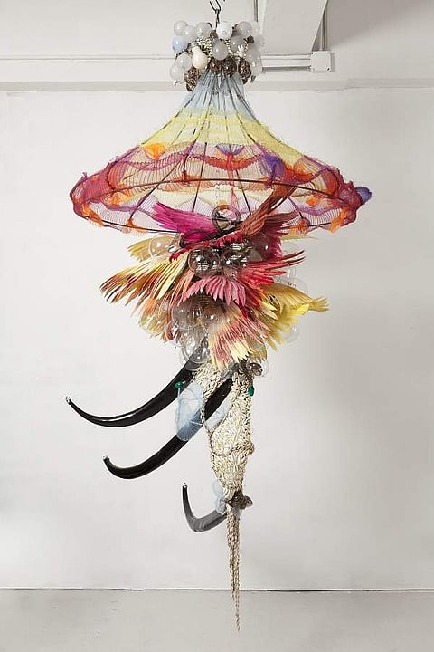 A work by Rina Banerjee. All images courtesy Kochi Biennale Foundation.