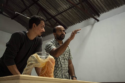 Prabhakar Pachpute, Work in progress. All images courtesy Kochi Biennale Foundation.