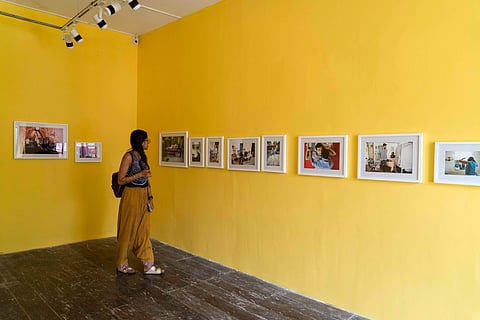 Works by Sunil Gupta and Charan Singh at the Biennale. All images courtesy Kochi Biennale Foundation.