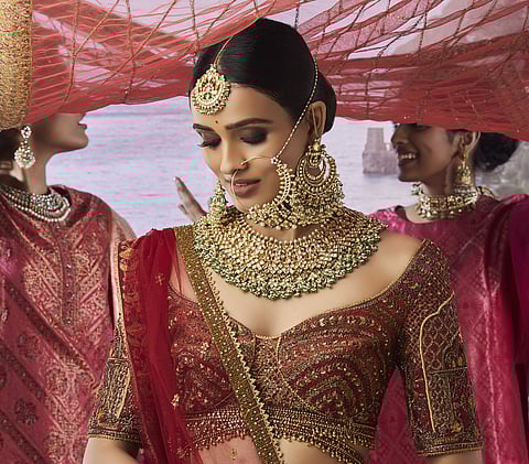 Mastani collection has some statement bridal pieces as well as lighter jewellery for daily wear