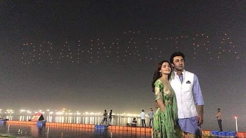Alia Bhatt and Ranbir Kapoor at Prayagraj