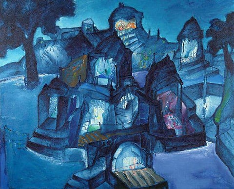 Banaras, The City of Lights; photo courtesy of the artist, Art & Soul gallery and NGMA, Mumbai