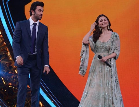 Ranbir Kapoor and Alia Bhatt at Umang Awards 2019 in Mumbai on Jan. 27, 2019 (Photo: IANS)