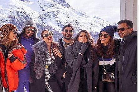 Malaika with the Kapoors