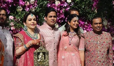 The Ambani family