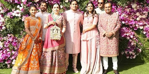 The Ambani family
