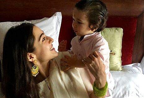 Sara Ali Khan and half-brother Taimur Ali Khan