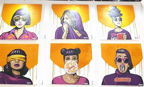 A glimpse of the series, Portrait of a Woman at World Art Dubai