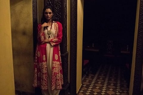 A traditional embroidered long jacket