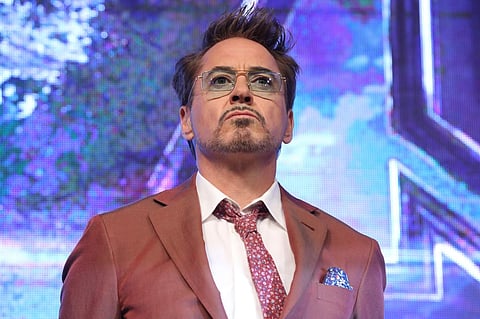Seoul: Hollywood star Robert Downey, Jr. poses for a photo in Seoul to promote Avengers: Endgame. (Yonhap/IANS)