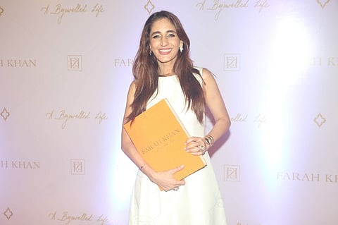 Red carpet pictures: Jackie Shroff, Manish Malhotra and other celebs at jewellery designer Farah Khan Ali's book launch in Mumbai