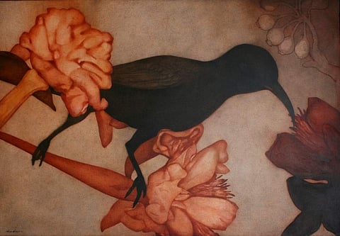 Hollow by Chandra Bhattacharjee (acrylic on canvas)