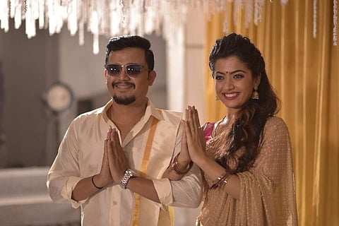 Movie stills: Rashmika Mandanna's Chamak dubbed from Kannada to Telugu as Geeta Chalo. All photos: IANS.