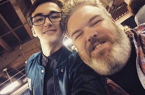 Isaac Hempstead Wright and Kristian Nairn