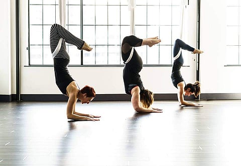 Aerial yoga