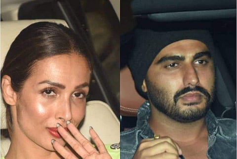 Malaika and Arjun at the bash