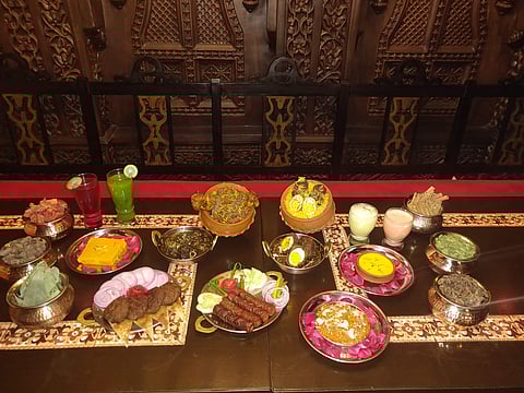 Food spread at Oudh 1590's Jessore Road outlet