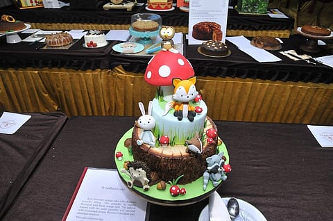 A fondant cake at their event