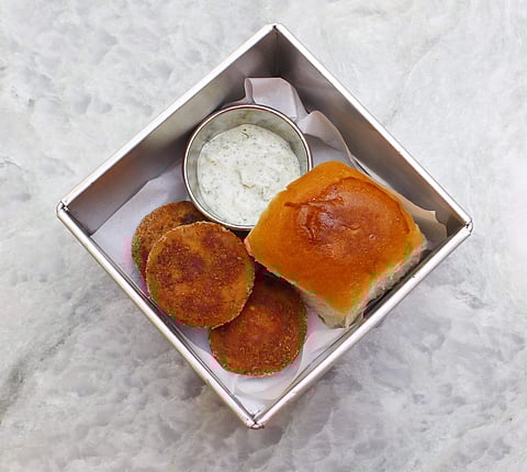 Mutton Pattice at Patina, Besant Nagar