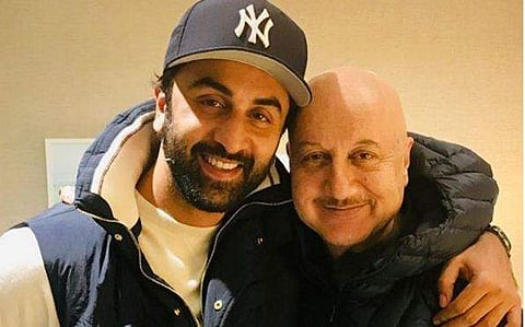 Ranbir Kapoor with Anupam Kher