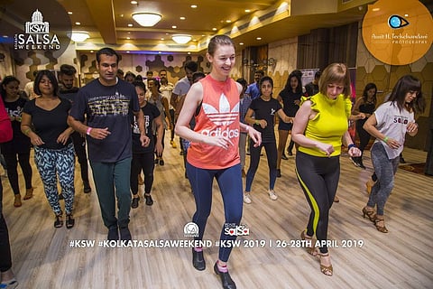 Warm up session at Kolkata Salsa Weekend