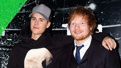 Justin Beiber and Ed Sheeran