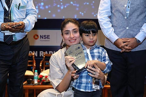 Actress Kareena Kapoor Khan addresses the third edition of the UNICEF-AROI Radio4Child Awards event, in Mumbai, on May 10, 2019. (Photo: IANS)