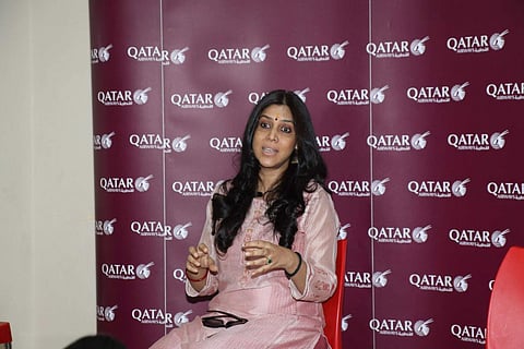 Mumbai: Actress Sakshi Tanwar celebrates Mother's Day with underprivileged children at Smile NGO, in Mumbai on May 9, 2019. (Photo: IANS)