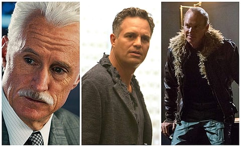 John Slattery, Mark Ruffalo, and Michael Keaton