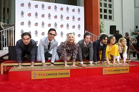 Cast of The Big Bang Theory. (Photo by Willy Sanjuan/Invision/AP)