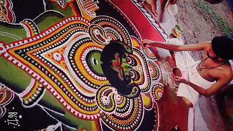 Kalamezhuthu workshop at Spaces