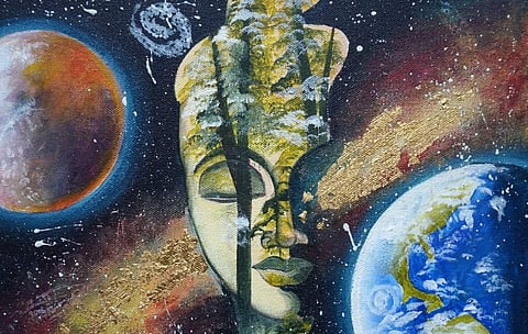 Acrylic painting workshop at Madras Art Store